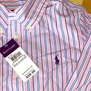 Ralph Lauren Kids long sleeve button down. Sz 6